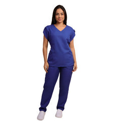 Scrub Feminino Pijama Cirúrgico Liso Paula + Bordado