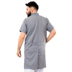 Jaleco Masculino Manga Curta Com Zíper Mario