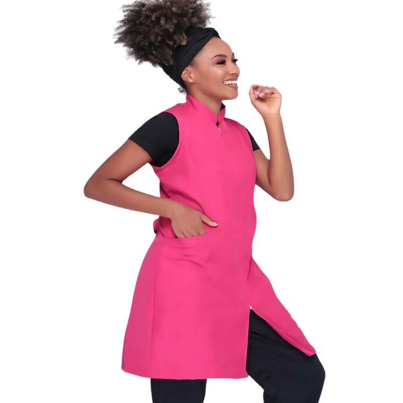 Jaleco Feminino Sem Manga Com Zíper Catia