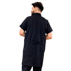 Jaleco Masculino Manga Curta Com Zíper Mario