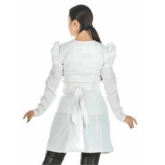 Jaleco Feminino Acinturado Manga Bufante Olivia