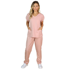 Scrub Feminino Pijama Cirúrgico Liso Paula + Bordado