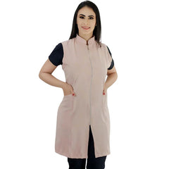 Jaleco Feminino Sem Manga Com Zíper Catia