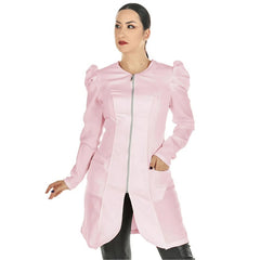 Jaleco Feminino Acinturado Manga Bufante Olivia