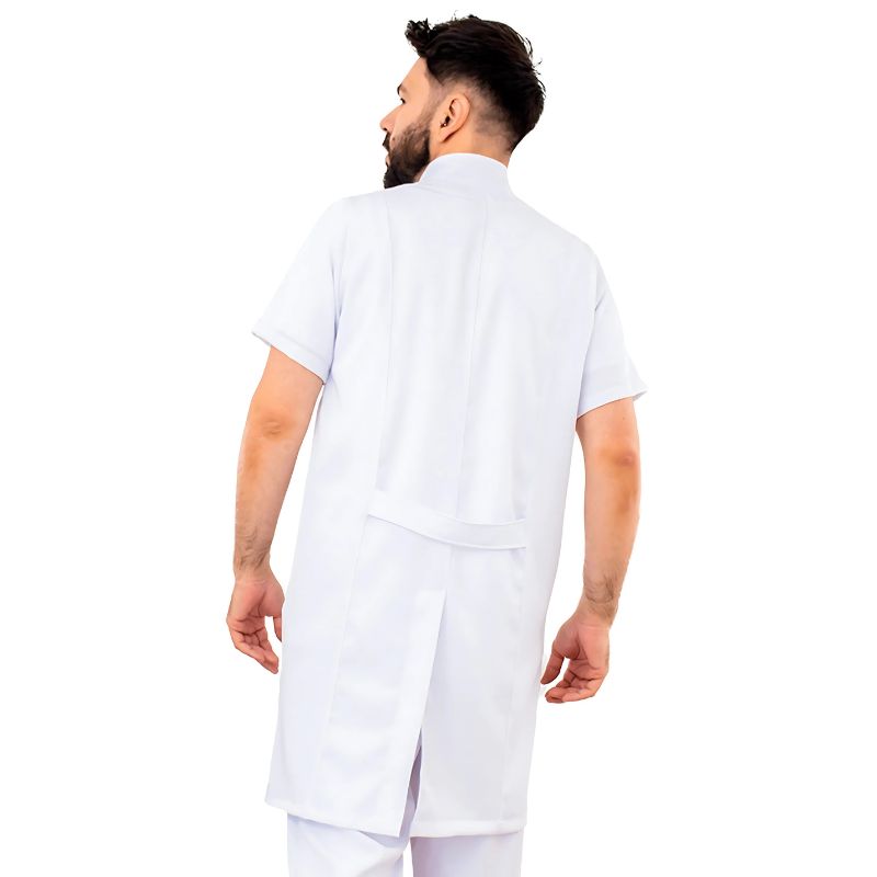 Jaleco Masculino Manga Curta Com Zíper Mario