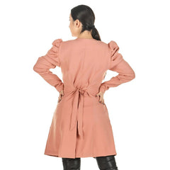 Jaleco Feminino Acinturado Manga Bufante Olivia