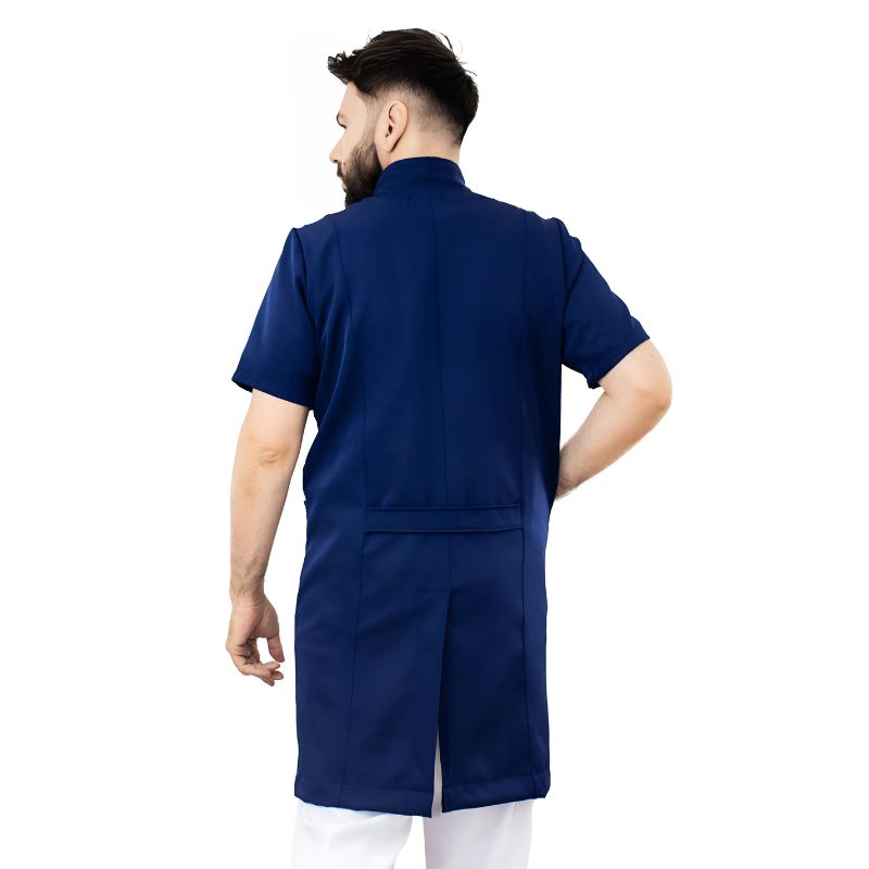 Jaleco Masculino Manga Curta Com Zíper Mario