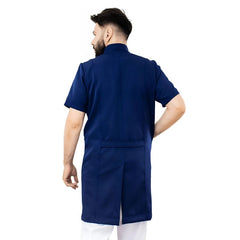 Jaleco Masculino Manga Curta Com Zíper Mario