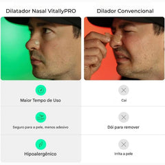 Dilatador Nasal Adesivo Magnético VitallyPro