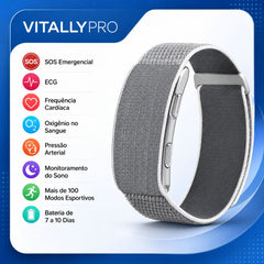 Pulseira Inteligente Alpha Pulse VitallyPro