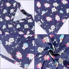 Blusa Scrub Masculino Estampado Odontologia Dentinhos