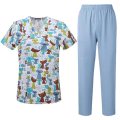Scrub Feminino Pijama Cirúrgico Estampado Animais