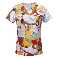 Blusa Scrub Masculino de Algodão Estampado Animais