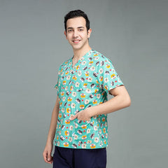 Blusa Scrub Masculino de Algodão Estampado Animais