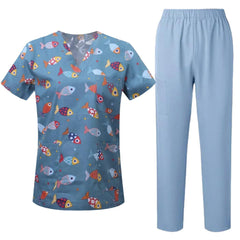 Scrub Feminino Pijama Cirúrgico Estampado Animais