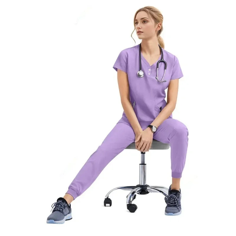 Scrub Feminino Pijama Cirúrgico Liso Yana