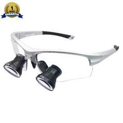 Lupa Binocular Personalizável Com Grau OptiMax 2.5X 3.0X e 3.5X