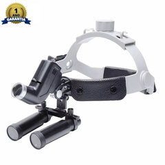 Lupa de Cabeça Cirúrgica Com Fotóforo LED Sem Fio 4X 5X 6X e 8X LightPro Black