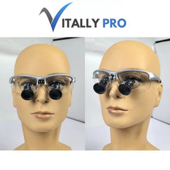 Lupa Binocular Personalizável Com Grau OptiMax 2.5X 3.0X e 3.5X
