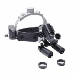 Lupa de Cabeça Cirúrgica Com Fotóforo LED Sem Fio 4X 5X 6X e 8X LightPro Black