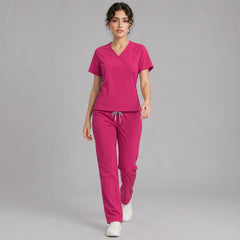 Scrub Feminino Pijama Cirúrgico Liso Acinturado Taissa