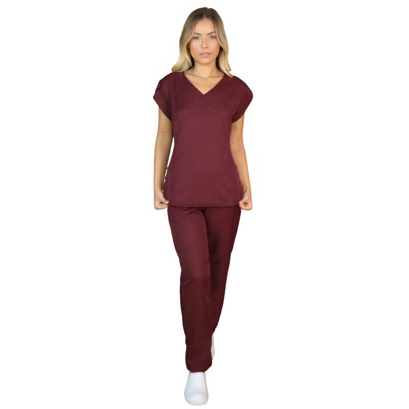 Scrub Feminino Pijama Cirúrgico Liso Paula + Bordado