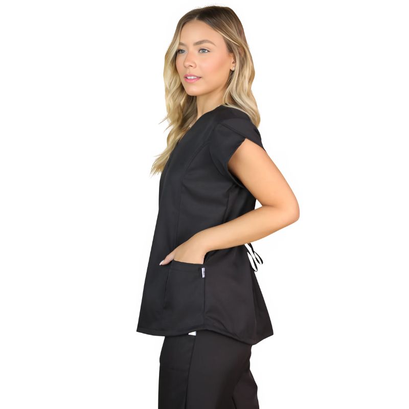 Scrub Feminino Pijama Cirúrgico Liso Paula + Bordado