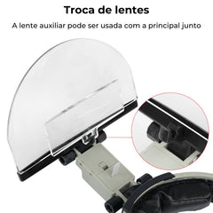 Lupa Binocular Odontológica com LED Amplify - Vitally PRO