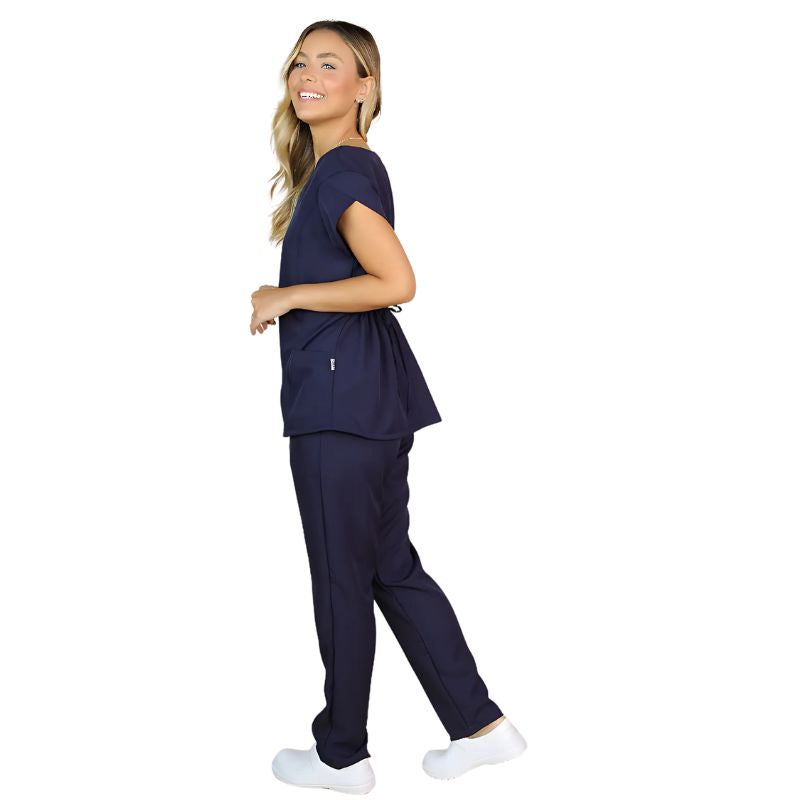 Scrub Feminino Pijama Cirúrgico Liso Paula + Bordado