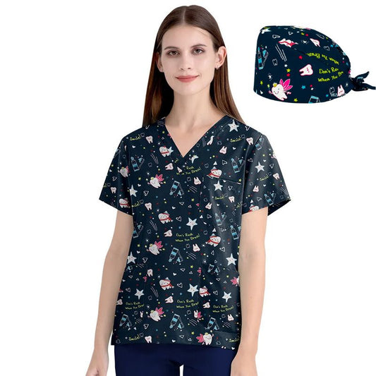 Blusa Scrub Feminino Estampado Odontologia