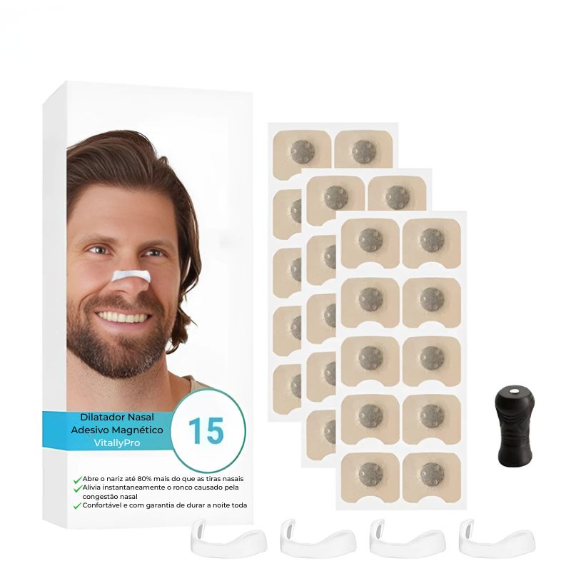 Dilatador Nasal Adesivo Magnético VitallyPro