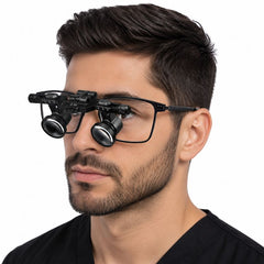 Lupa Binocular Flip-Up Ultraleve Titânio