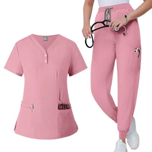 Scrub Feminino Pijama Cirúrgico Liso Jogger Taina