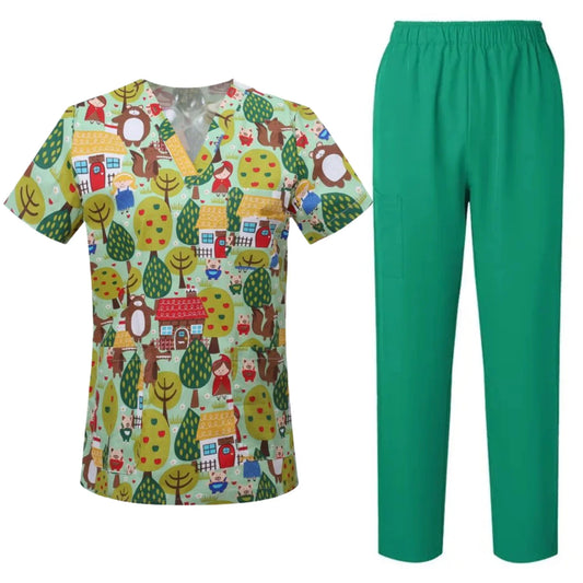 Scrub Masculino Pijama Cirúrgico Estampado Animais