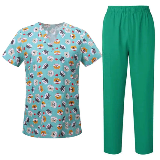 Scrub Masculino Pijama Cirúrgico Estampado Animais