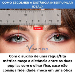 Lupa Binocular Profissional Personalizável Master 2.0X e 3.0X