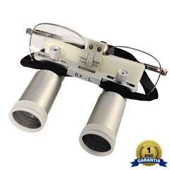 Lupa Binocular Profissional 4X 5X e 6X Vision Premium