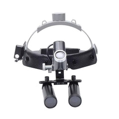 Lupa de Cabeça Cirúrgica Com Fotóforo LED Sem Fio 4X 5X 6X e 8X LightPro Black