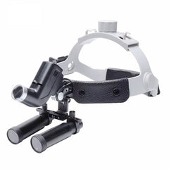 Lupa de Cabeça Cirúrgica Com Fotóforo LED Sem Fio 4X 5X 6X e 8X LightPro Black