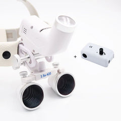 Lupa de Cabeça Cirúrgica Com Fotóforo LED Sem Fio LightPro - Bateria Preço De Custo