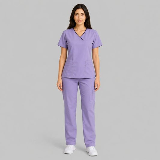 Scrub Feminino Pijama Cirúrgico Liso Angela + BRINDE